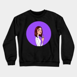 Angry girl in scandal Crewneck Sweatshirt